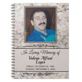 Gemarmerde Memorial Custom Keepsakes / Guestbook Notitieboek (Voorkant)