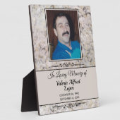 Gemarmerde Memorial Keepsakes Fotoplaat (Zijkant)