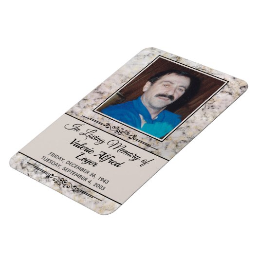 Gemarmerde Memorial Keepsakes Magneet (Linkerzijde)