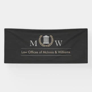 Gemarmerde Monogram Rechterlijke Macht Spandoek
