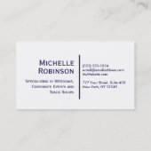 Gemarmerde Monogram Visitekaartje (Achterkant)