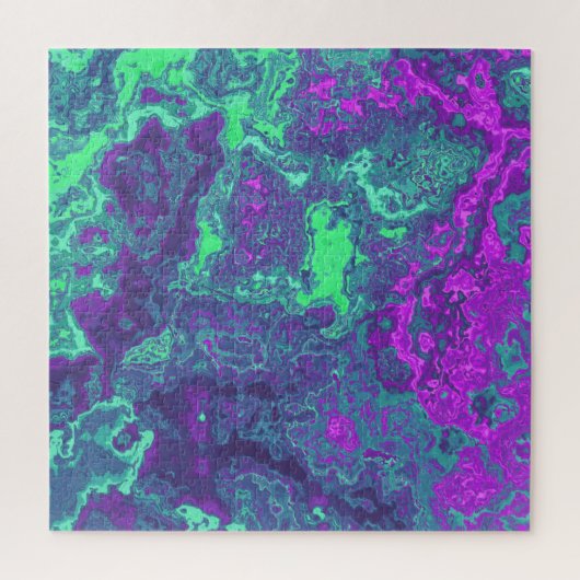 Gemarmerde Neon Legpuzzel (Verticaal)