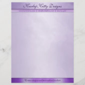 Gemarmerde Paarse persoonlijke briefhoofd (Voorkant)