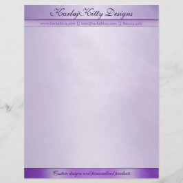 Gemarmerde Paarse persoonlijke briefhoofd