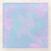 gemarmerde pasta glazen onderzetter (Voorkant)