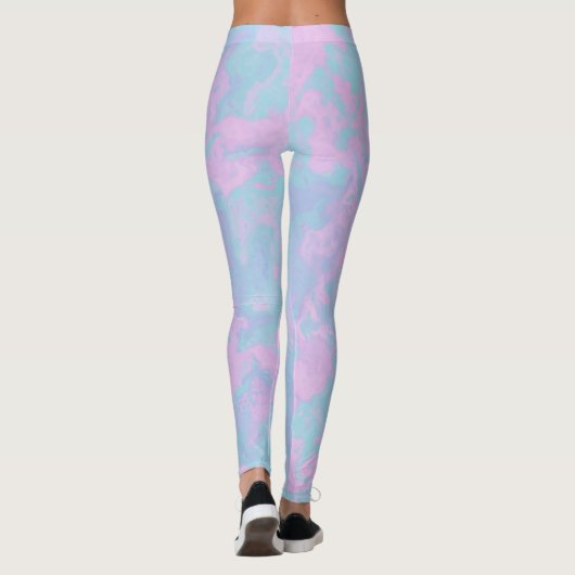 gemarmerde pasta leggings (Achterkant)