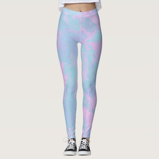 gemarmerde pasta leggings (Voorkant)