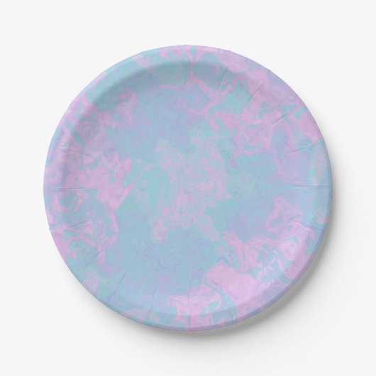 Gemarmerde Pastel Papieren Bordje (Voorkant)