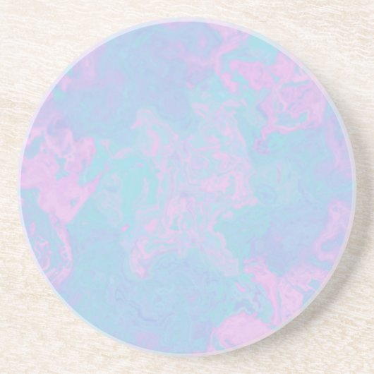 Gemarmerde Pastel Zandsteen Onderzetter (Voorkant)