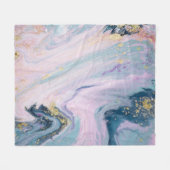 Gemarmerde pastelkleuren, luxe achtergrond. fleece deken (Voorkant (Horizontaal))