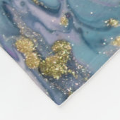 Gemarmerde pastelkleuren, luxe achtergrond. fleece deken (Hoek)