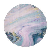 Gemarmerde pastelkleuren, luxe achtergrond. snijplank (Voorkant)