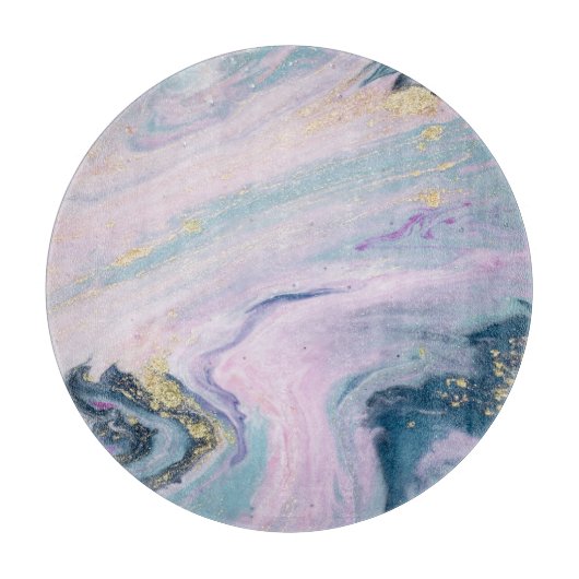 Gemarmerde pastelkleuren, luxe achtergrond. snijplank (Voorkant)