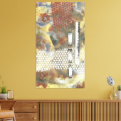 Gemarmerde pixels II Canvas Afdruk (Insitu (Woonkamer))