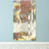 Gemarmerde pixels II Canvas Afdruk (Insitu (Houten vloer))