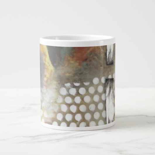 Gemarmerde pixels II Grote Koffiekop (Voorkant)