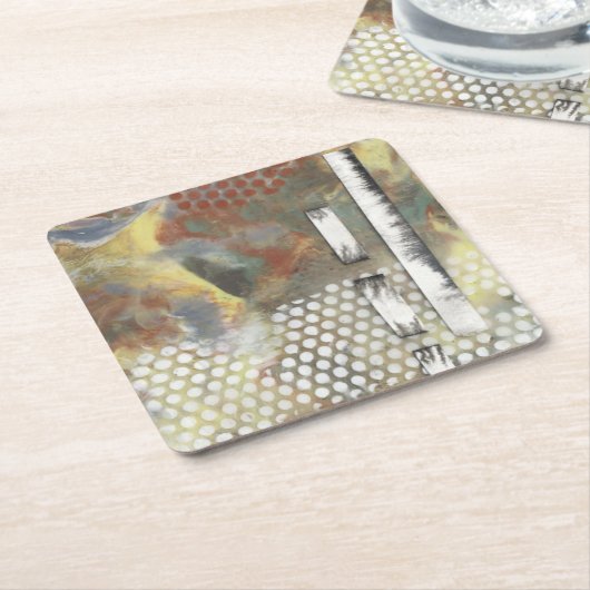 Gemarmerde pixels II Kartonnen Onderzetters (Schuin)