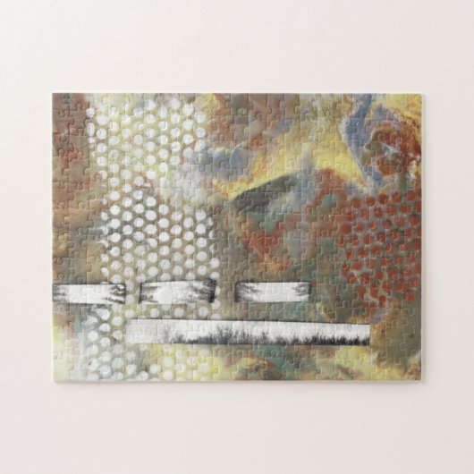 Gemarmerde pixels II Legpuzzel (Horizontaal)