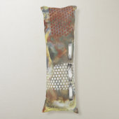 Gemarmerde pixels II Lichaamskussen (Voorkant Verticaal)