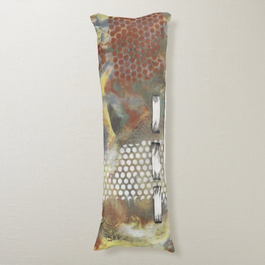 Gemarmerde pixels II Lichaamskussen (Voorkant Verticaal)