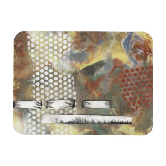 Gemarmerde pixels II Magneet (Horizontaal)