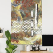 Gemarmerde pixels II Poster (Thuiskantoor)