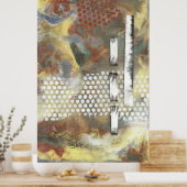 Gemarmerde pixels II Poster (Keuken)