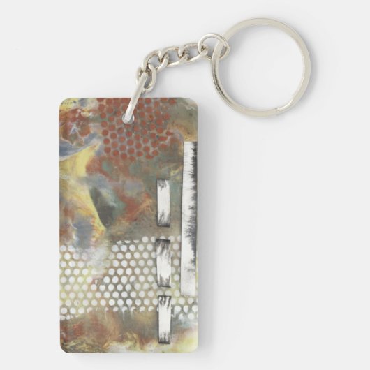 Gemarmerde pixels II Sleutelhanger (achterkant)