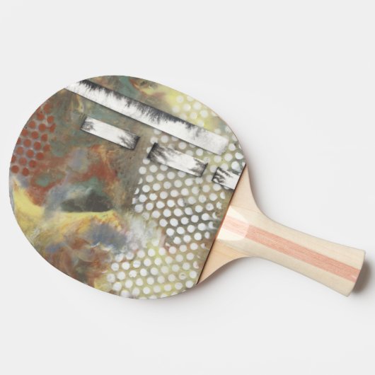 Gemarmerde pixels II Tafeltennisbatje (Zijkant)