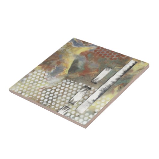 Gemarmerde pixels II Tegeltje (Zijkant)