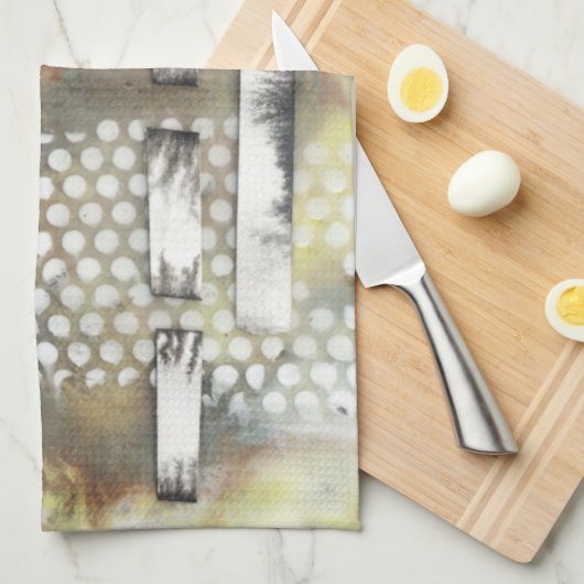 Gemarmerde pixels II Theedoek (Quarter Fold)