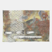 Gemarmerde pixels II Theedoek (Horizontaal)