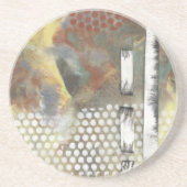 Gemarmerde pixels II Zandsteen Onderzetter (Voorkant)