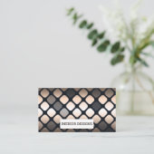 gemarmerde plaat | Granietbedrijf | geometrisch me Visitekaartje (Staand voorkant)