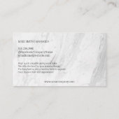 gemarmerde plaat | Granietbedrijf Visitekaartje (Achterkant)