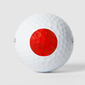Gemarmerde Rode Golf Balls Golfballen (Voorkant)