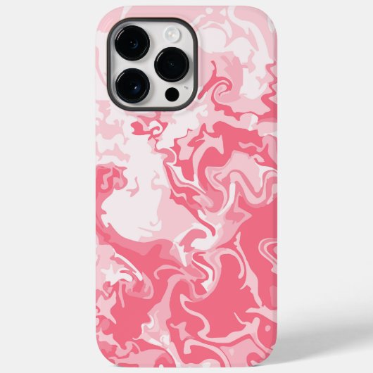 Gemarmerde roze Case-Mate iPhone case (Achterkant)