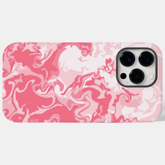 Gemarmerde roze Case-Mate iPhone case (Achterkant (horizontaal))