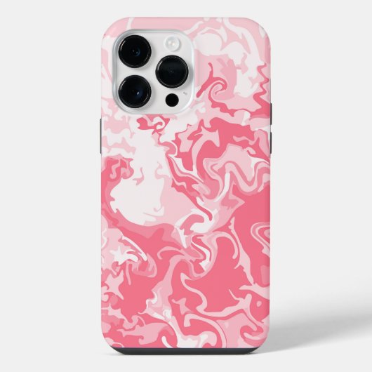 Gemarmerde roze iPhone hoesje (Achterkant)