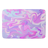 Gemarmerde roze Paarse Turquoise Badmat (Voorkant)
