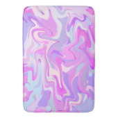 Gemarmerde roze Paarse Turquoise Badmat (Voorkant Verticaal)