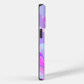 Gemarmerde roze Paarse Turquoise Case-Mate iPhone Case (Achterkant / Rechts)