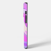 Gemarmerde roze Paarse Turquoise Case-Mate iPhone Case (Achterkant / Links)