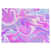 Gemarmerde roze Paarse Turquoise Groot Cadeauzakje (Achterkant)