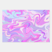 Gemarmerde roze Paarse Turquoise Inpakpapier Vel (Voorkant)