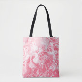Gemarmerde roze tote bag (Voorkant)