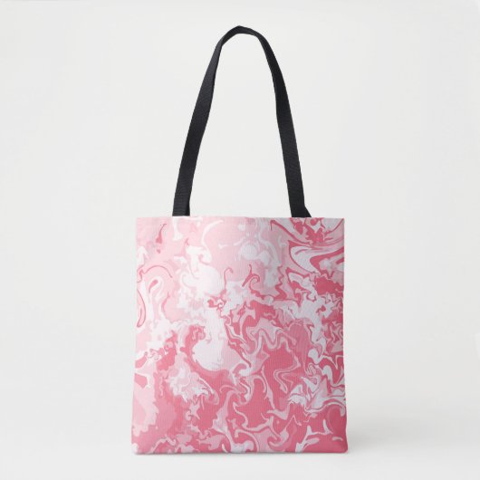 Gemarmerde roze tote bag (Voorkant)