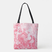 Gemarmerde roze tote bag (Achterkant)