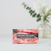 gemarmerde steaks snijden visitekaartje (Staand voorkant)