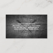 gemarmerde steaks snijden visitekaartje (Achterkant)